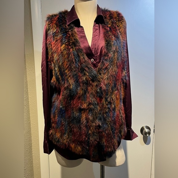 real rabbit furr vest and blouse set by Adore - Picture 1 of 16